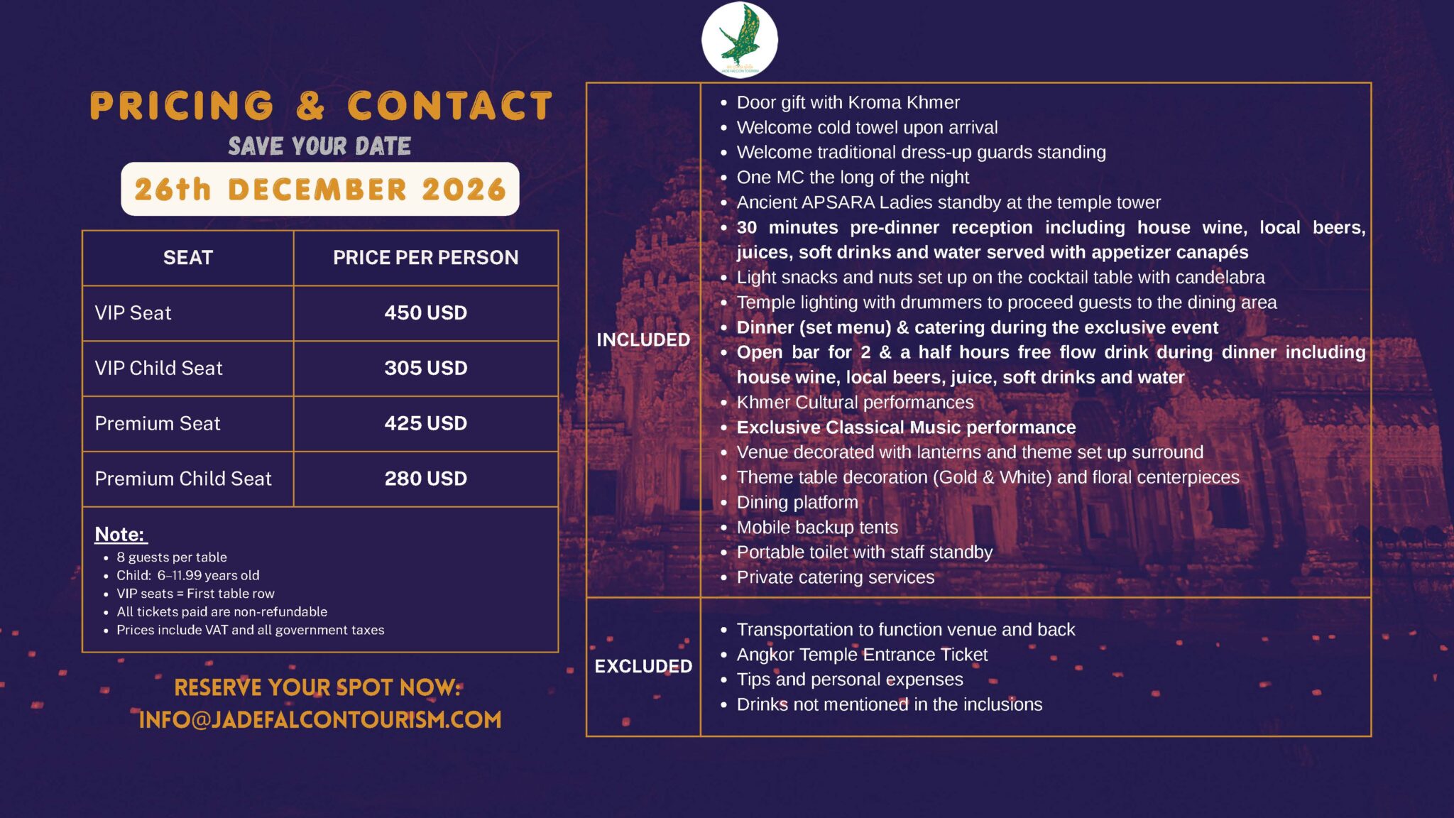 English TEMPLE Dinner 26 DEC 26 3